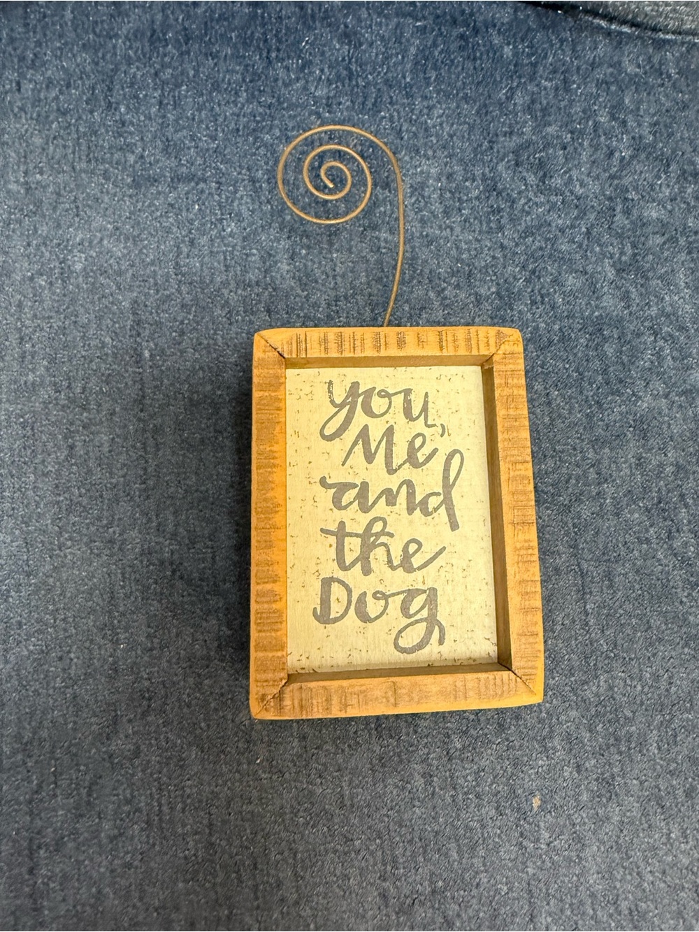 Rustic Brown 'You, Me and the Dog' Home Accent Sign by